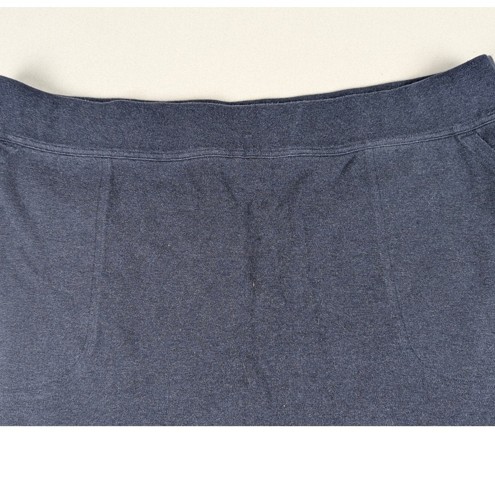 Duluth Trading Co Women Skort XL Blue Comfort Knit Skirt Shorts Pockets Cotton - Picture 3 of 11